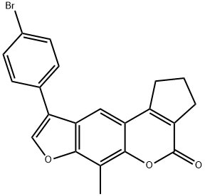 9-(4-bromophenyl)-6-methyl-2,3-dihydrocyclopenta[c]furo[3,2-g]chromen-4(1H)-one