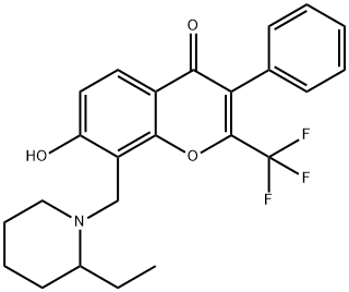 8-[(2-ethyl-1-piperidinyl)methyl]-7-hydroxy-3-phenyl-2-(trifluoromethyl)-4H-chromen-4-one