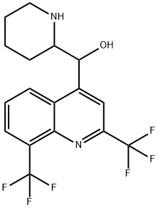 alpha-2-piperidyl-2,8-bis(trifluoromethyl)quinoline-4-methanol