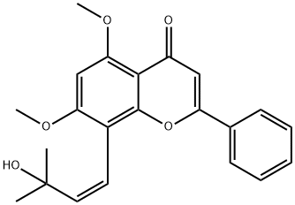 8-[(Z)-3-Hydroxy-3-methyl-1-butenyl]-5,7-dimethoxy-2-phenyl-4H-1-benzopyran-4-one