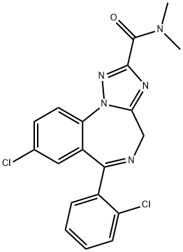 8-chloro-6-(2-chlorophenyl)-N,N-dimethyl-4H-1,2,4-triazolo(1,5-a)(1,4)benzodiazepine-2-carboxamide