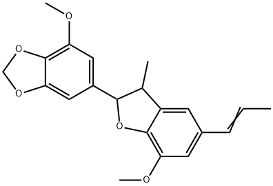 6-[2,3-Dihydro-7-methoxy-3-methyl-5-(1-propenyl)benzofuran-2-yl]-4-methoxy-1,3-benzodioxole