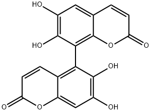 6,6',7,7'-Tetrahydroxy-5,8'-bi[2H-1-benzopyran]-2,2'-dione