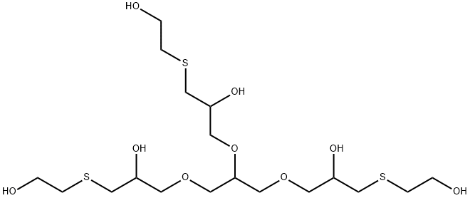 9-[2-hydroxy-3-[(2-hydroxyethyl)thio]propoxy]-7,11-dioxa-3,15-dithiaheptadecane-1,5,13,17-tetrol