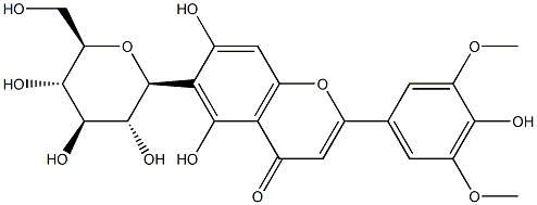 6-(β-D-Glucopyranosyl)-5,7-dihydroxy-2-(4-hydroxy-3,5-dimethoxyphenyl)-4H-1-benzopyran-4-one