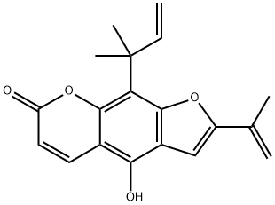 9-(1,1-Dimethyl-2-propenyl)-4-hydroxy-2-(1-methylethenyl)-7H-furo[3,2-g][1]benzopyran-7-one