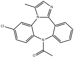 9-Acetyl-6-chloro-3-methyl-9H-dibenz[b,f]imidazo[1,2-d][1,4]diazepine