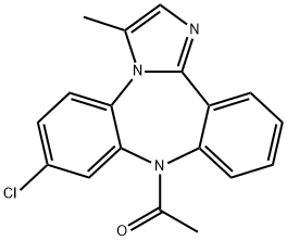 9-Acetyl-7-chloro-3-methyl-9H-dibenz[b,f]imidazo[1,2-d][1,4]diazepine