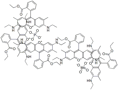 9-[2-(乙氧基羰基)苯基]-3,6-双(乙基氨基)-2,7-二甲基-3H-占吨翁钼酸酯磷酸酯