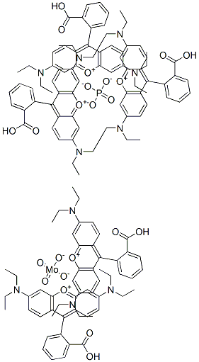 9-(2-羧基苯基)-3,6-二(二乙氨基)-占吨翁钼酸磷酸盐