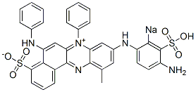 9-[(4-Amino-2-sodiosulfophenyl)amino]-11-methyl-7-phenyl-5-phenylamino-4-sulfonatobenzo[a]phenazin-7-ium