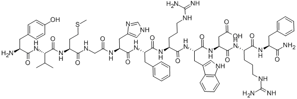 H-TYR-VAL-MET-GLY-HIS-PHE-ARG-TRP-ASP-ARG-PHE-NH2