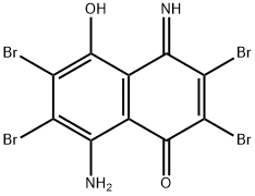 8-Amino-2,3,6,7-tetrabromo-5-hydroxy-4-iminonaphthalen-1(4H)-one