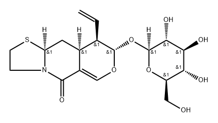 9α-Vinyl-8β-(β-D-glucopyranosyloxy)-2,3,9,9aβ,10,10aβ-hexahydro-5H,8H-pyrano[4,3-d]thiazolo[3,2-a]pyridin-5-one