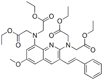 8-(bis(ethoxycarbonylmethyl)amino)-6-methoxy-2-(bis(ethoxycarbonylmethyl)amino)styrylquinoline