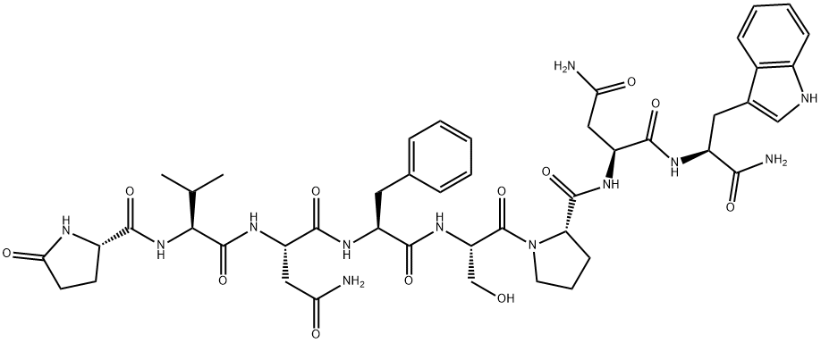 glutamyl-valyl-asparaginyl-phenylalanyl-seryl-prolyl-asparaginyl-tryptophanamide