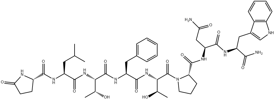 glutamyl-leucyl-threonyl-phenylalanyl-threonyl-prolyl-asparaginyl-tryptophanamide