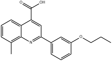 8-甲基-2-(3-丙氧芬基)-喹啉-4-羧酸