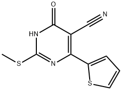 4-Hydroxy-2-(methylthio)-6-thien-2-ylpyrimidine-5-carbonitrile