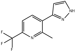 2-Methyl-3-(1H-pyrazol-5-yl)-6-(trifluoromethyl)pyridine