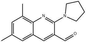 6,8-DIMETHYL-2-PYRROLIDIN-1-YL-QUINOLINE-3-CARBALDEHYDE