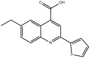 6-乙基-2-(噻吩-2-基)喹啉-4-羧酸