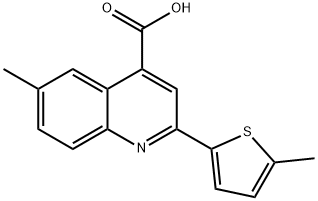 6-甲基-2-(5-甲基-2-噻吩)-喹啉-4-羧酸