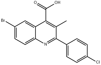 6-溴-2-(4-氯苯基)-3-甲基喹啉-4-羧酸