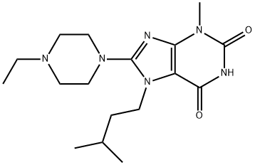 8-(4-ethylpiperazin-1-yl)-7-isopentyl-3-methyl-3,7-dihydro-1H-purine-2,6-dione