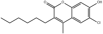 6-氯-3-己基-7-羟基-4-甲基-香豆素