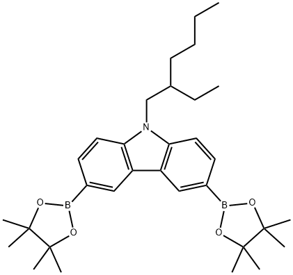 9-(2-乙基己基)-3,6-双(4,4,5,5-四甲基-1,3,2-二噁硼烷-2-基)-9H-咔唑