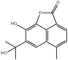 8-Hydroxy-7-(1-hydroxy-1-methylethyl)-5-methyl-2H-naphtho[1,8-bc]furan-2-one