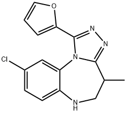 9-Chloro-1-(2-furyl)-5,6-dihydro-4-methyl-4H-[1,2,4]triazolo[4,3-a][1,5]benzodiazepine