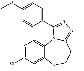 8-Chloro-5,6-dihydro-1-(4-methoxyphenyl)-4-methyl-4H-[1,2,4]triazolo[4,3-a][1,5]benzodiazepine