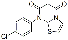 8-(4-chlorophenyl)thiazolo(3,2-a)pyrimidine-5,7-dione