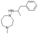 Hexahydro-4-methyl-N-(1-methyl-2-phenylethyl)-1H-1,4-diazepin-1-amine