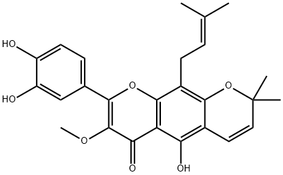 8-(3,4-Dihydroxyphenyl)-5-hydroxy-7-methoxy-2,2-dimethyl-10-(3-methyl-2-butenyl)-2H,6H-benzo[1,2-b:5,4-b']dipyran-6-one