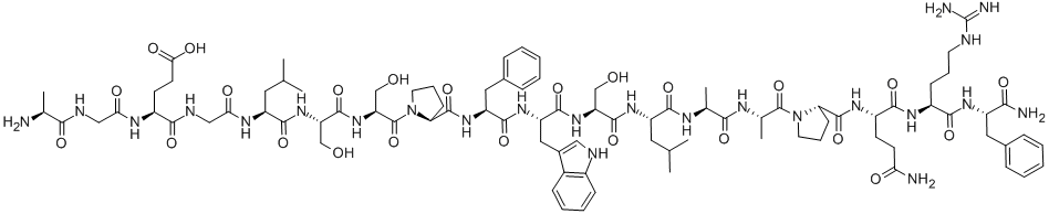 A-18-F-NH2;H-ALA-GLY-GLU-GLY-LEU-SER-SER-PRO-PHE-TRP-SER-LEU-ALA-ALA-PRO-GLN-ARG-PHE-NH2