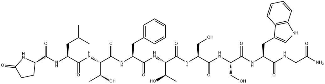 GLP-LEU-THR-PHE-THR-SER-SER-TRP-GLY-NH2