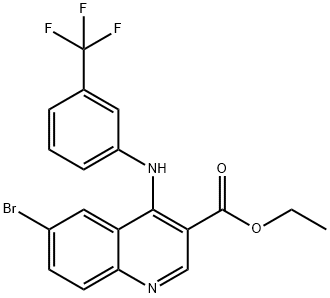 6-溴-4-((3-(三氟甲基)苯基)氨基)喹啉-3-羧酸乙酯