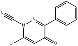 6-CHLORO-4-OXO-3-PHENYL-1(4H)-PYRIDAZINECARBONITRILE