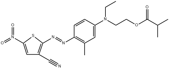 2-[4-[N-Ethyl-N-(2-isopropylcarbonyloxy)ethyl]amino-2-methylphenylazo]-5-nitro-3-thiophencarbonitrile