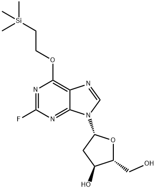 2-fluoro-(O(6)-trimethylsilylelthyl)-2'-deoxyinosine