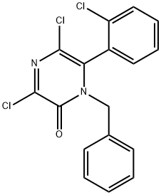 1-benzyl-3,5-dichloro-6-(2-chlorophenyl)pyrazinone