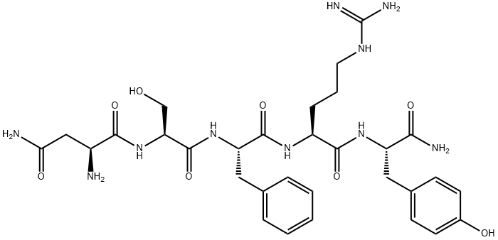 asparaginyl-seryl-phenylalanyl-arginyl-tyrosinamide