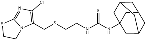 1-(adamant-1-yl)-3-(2-(6-chloro-2,3-dihydroimidazo(2,1-b)thiazol-5-ylmethylsulfonyl)ethyl)thiourea