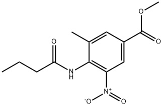 3-甲基-4-丁酰氨基-5-硝基苯甲酸甲酯