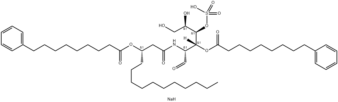 2-脱氧-3-O-(9-苯基壬酰基)-2-[3(S)-(9-苯基壬酰氧基)十四烷酰胺基]-4-O-磺基-D-吡喃葡萄糖单钠盐