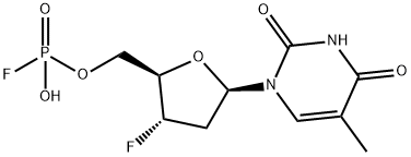 3'-fluoro-3'-deoxythymidine-5'-fluorophosphate