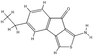 8H-Indeno[1,2-c]thiophen-8-one,1-amino-5-ethyl-(9CI)